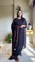 BLACK DROPS COTTON SUIT