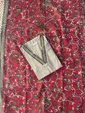 GREY KURTI DUPATTA SET