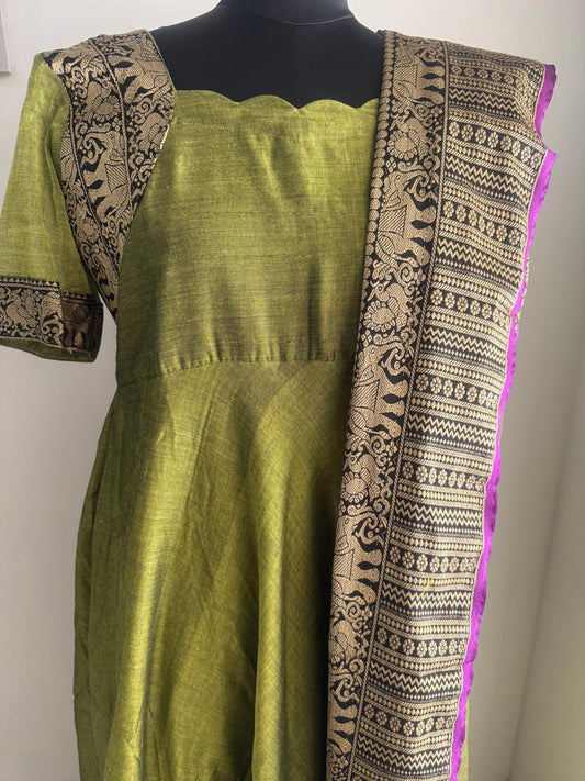 NARAYANPET GREEN LONG MAXI