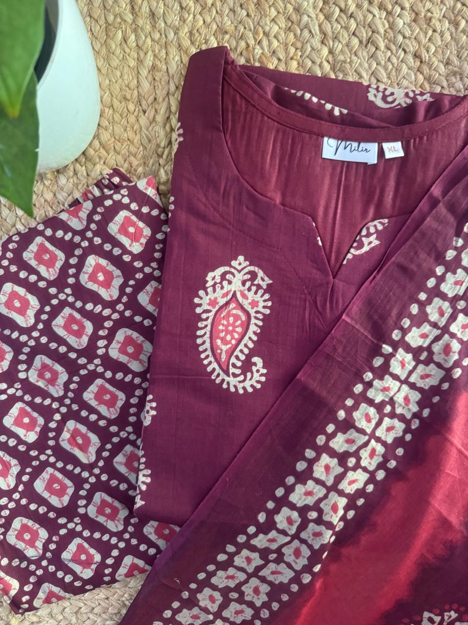 AJRAKH COTTON SUIT