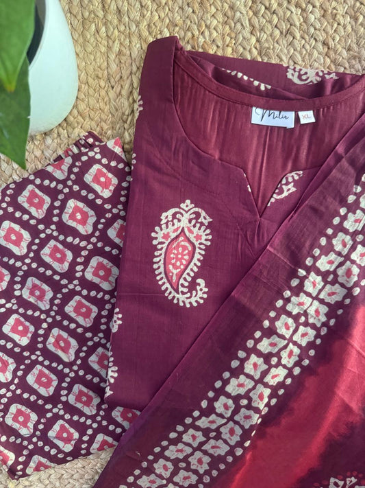 AJRAKH COTTON SUIT