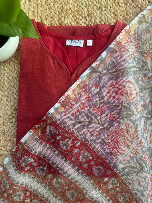 RED GOLD KOTA SET