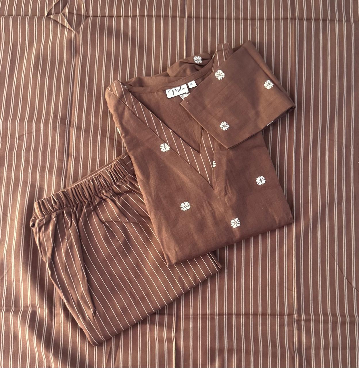 NARUMUGAI BROWN SUIT