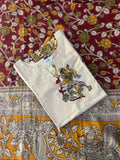 BEIGE KURTI DUPATTA SET
