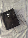 BLACK GREY HANDLOOM SUIT