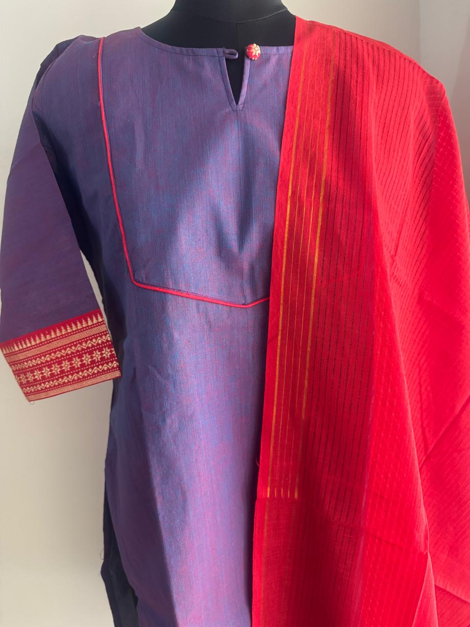 DUAL TONE MANGALGIRI SUIT