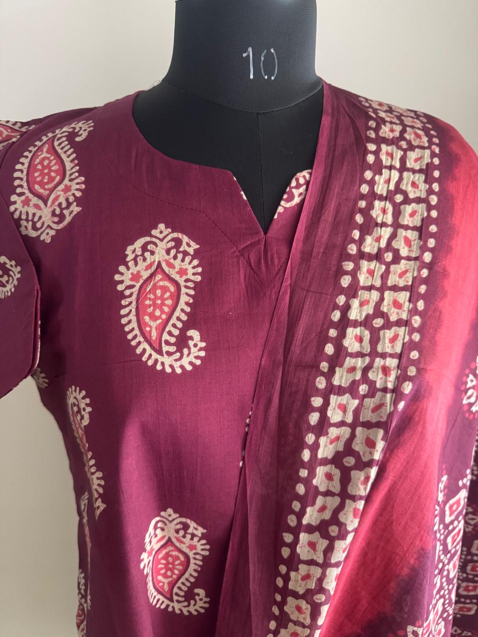 AJRAKH COTTON SUIT