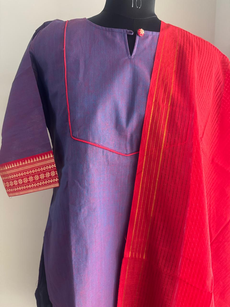 DUAL TONE MANGALGIRI SUIT