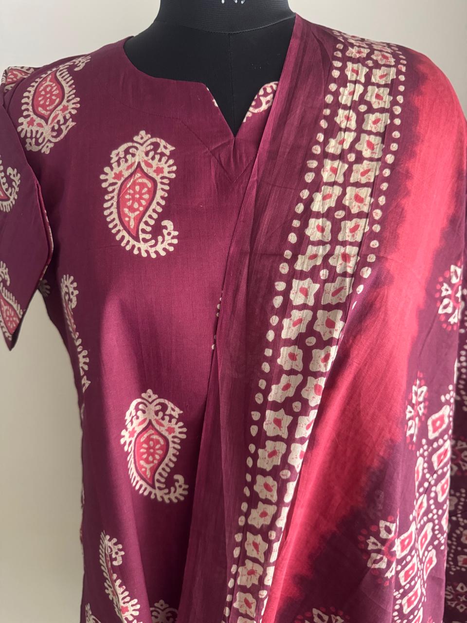AJRAKH COTTON SUIT