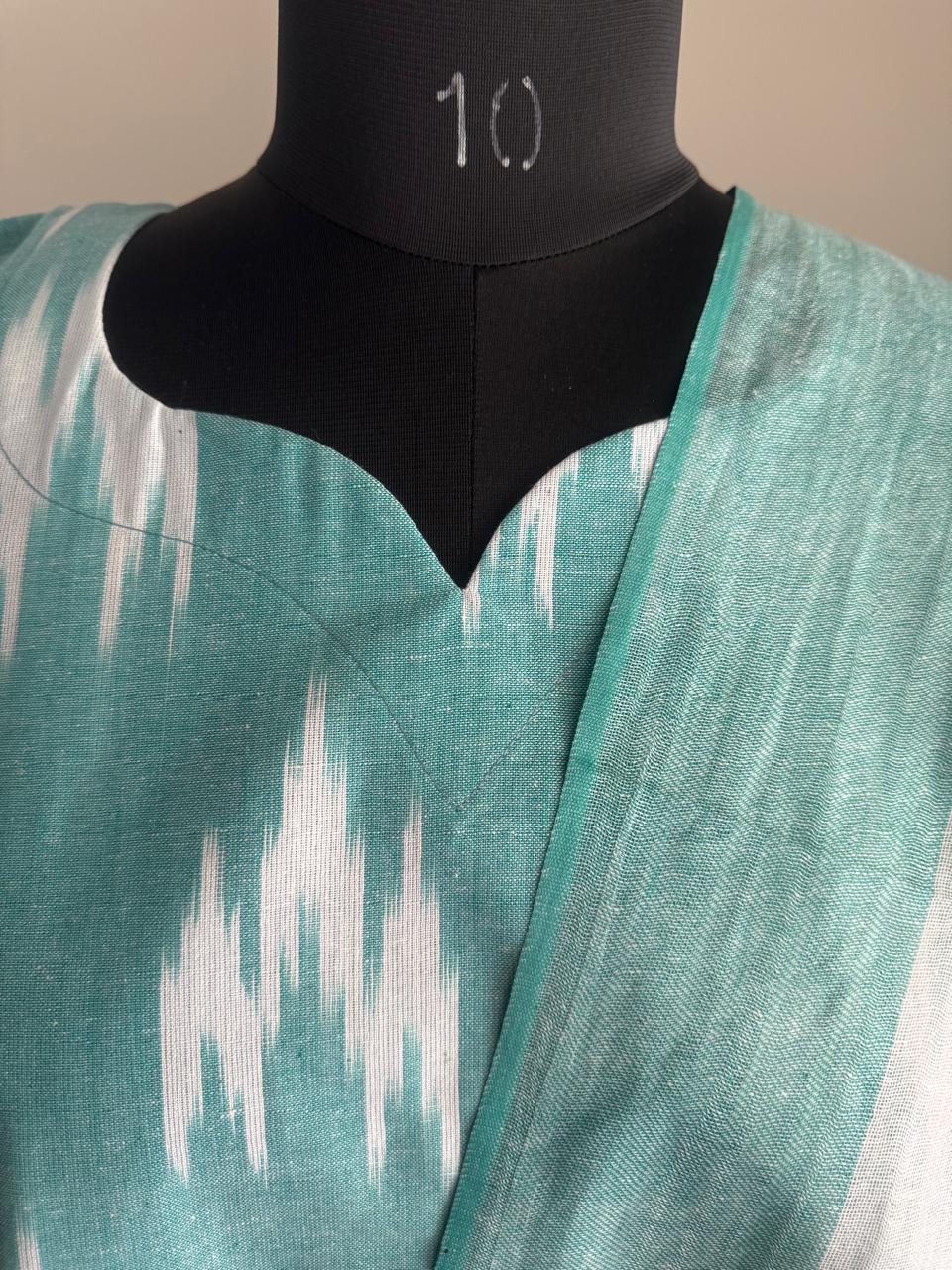 AQUAMARINE IKKAT SUIT