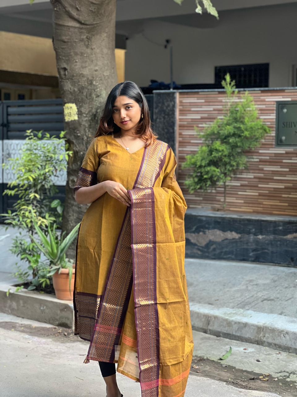 Chettinad Cotton Kurti set