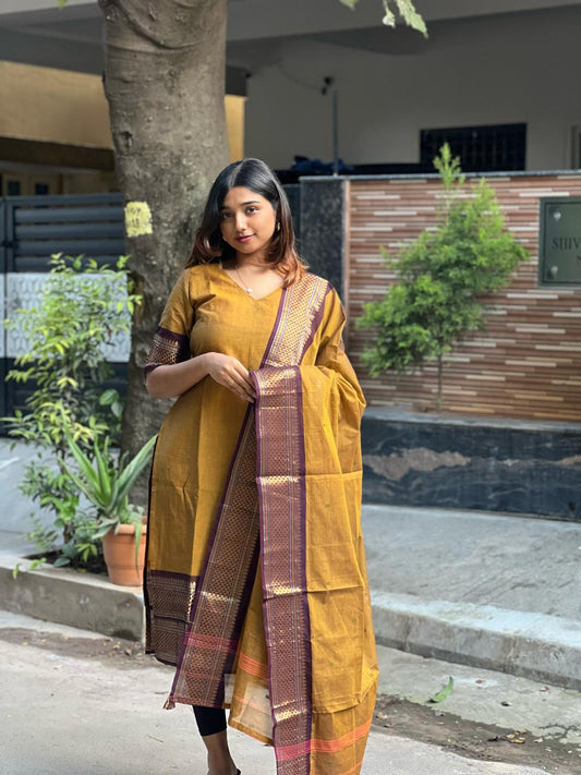 Chettinad Cotton Kurti set