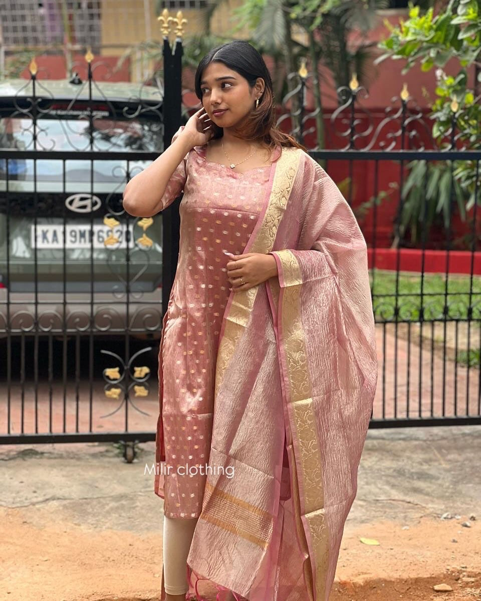 Shimmer kurti with dupatta